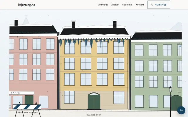 Skjermbilde av isfjerning.no